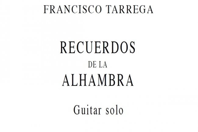 Estudio de guitarra: Recuerdos de la Alhambra