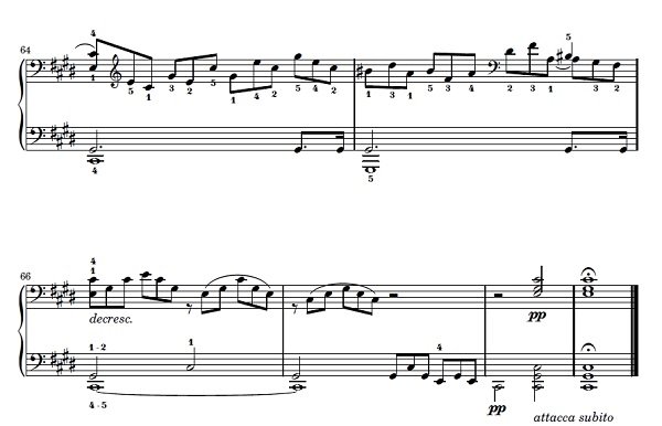 sonata para piano 14 adagio